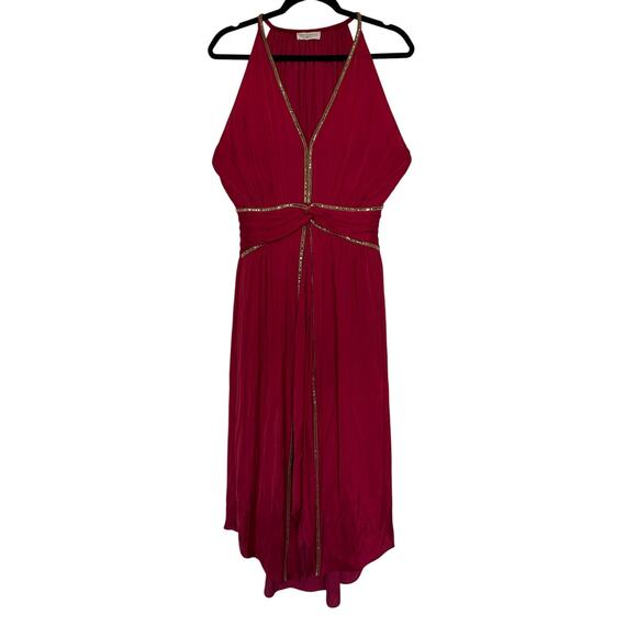 Ramy Brook Melanie Embellished Midi Dress in Scarlet, M - Picture 1 of 9